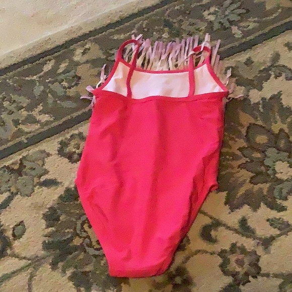 Guess swimsuit size 5/6 hot pink with fringes tie dyed. It’s got triangl… - Picture 3 of 10